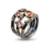 ring zeus tribeca stones red turmalin