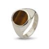 ring oval tiger's eye