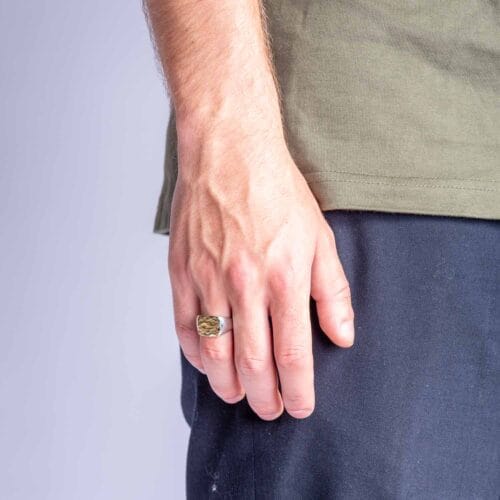 ring cushion gold
