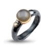 ring antique grey moon