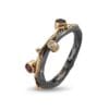 ring zeus triple precious stones