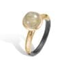 ring victoria rose rutile qtz cab8mm