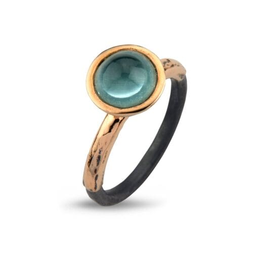 ring victoria rose aquamarine cab