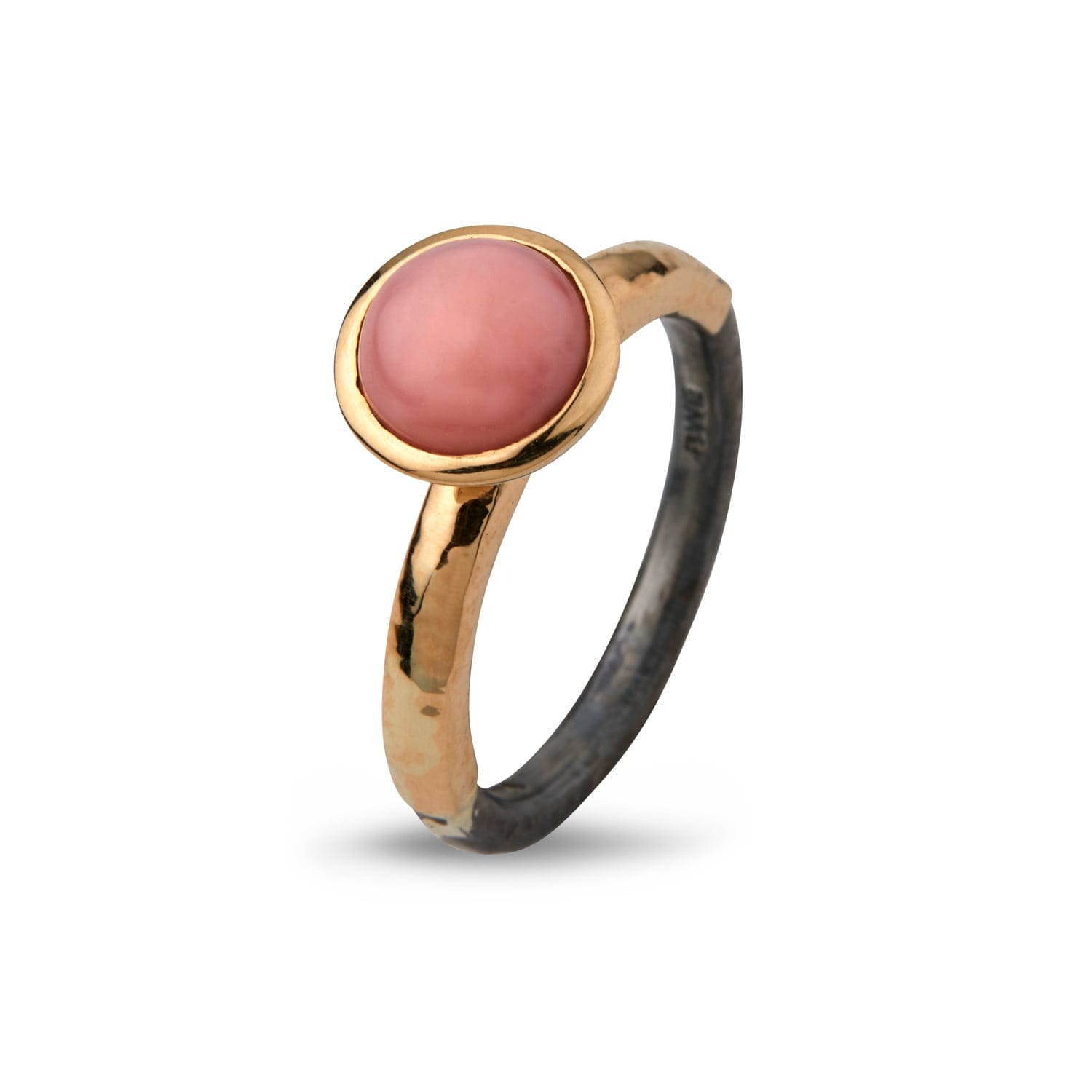 ring victoria rose pink opal