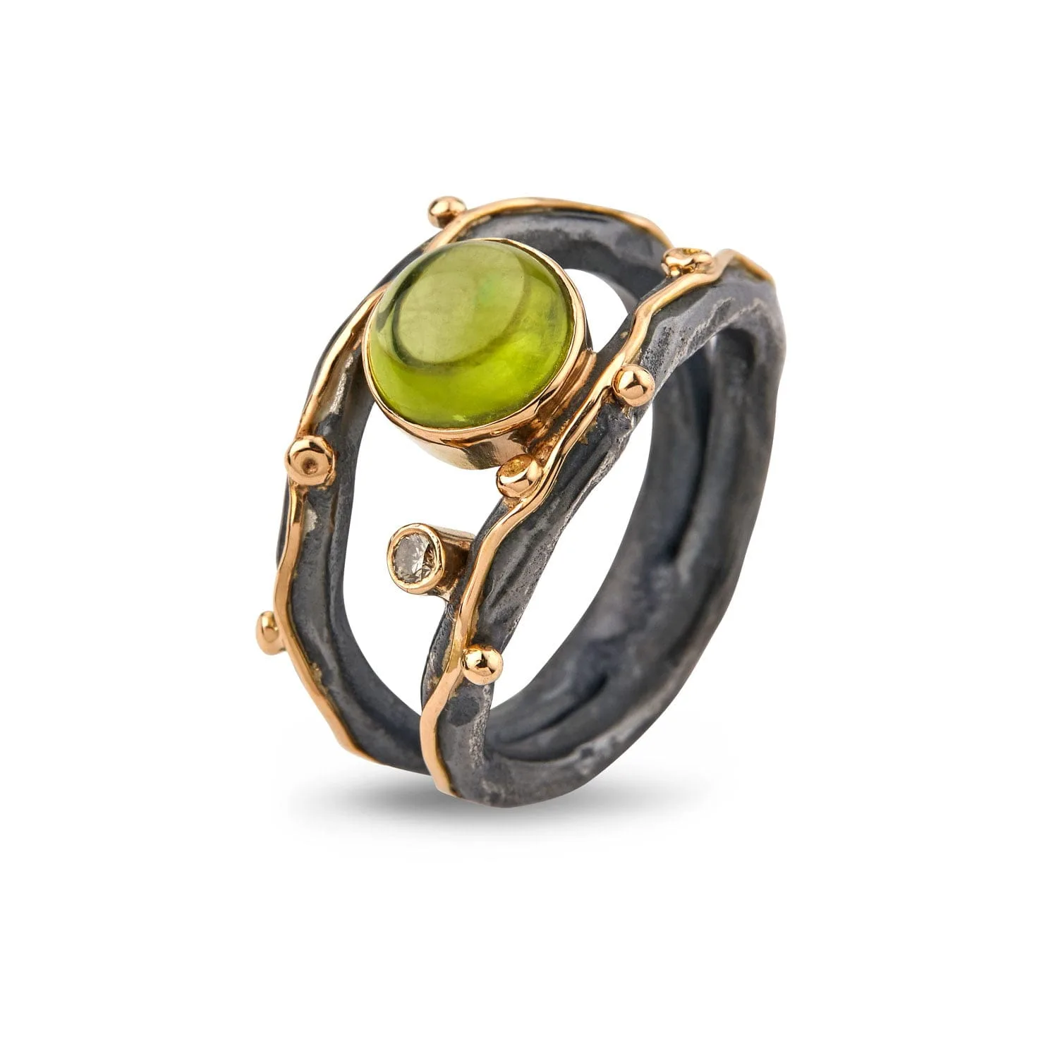 ring zeus dubeca peridot