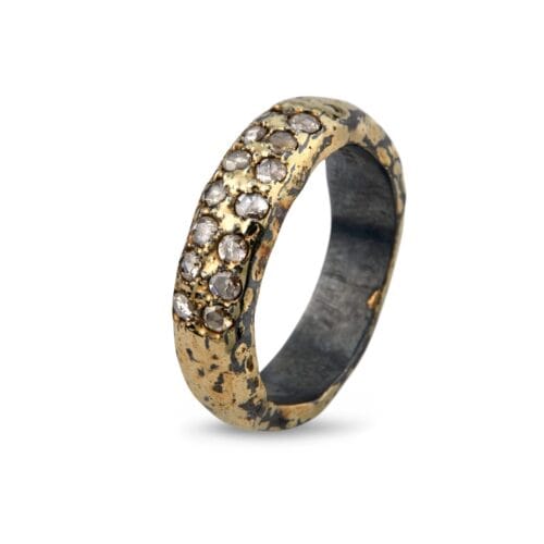 ring heritage golden pavé