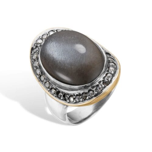 ring corso boho grey moon