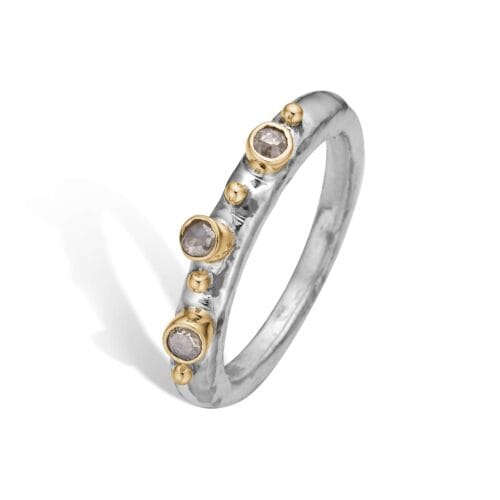 sarah 3 silver ring