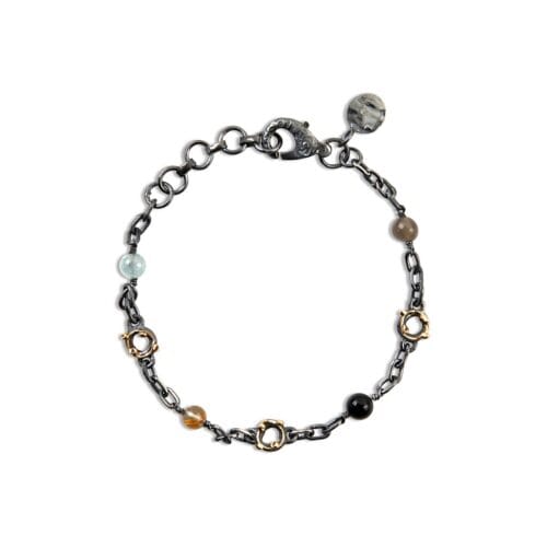 chain zeus stones mix armband