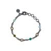 zeus stones blå grönmix armband
