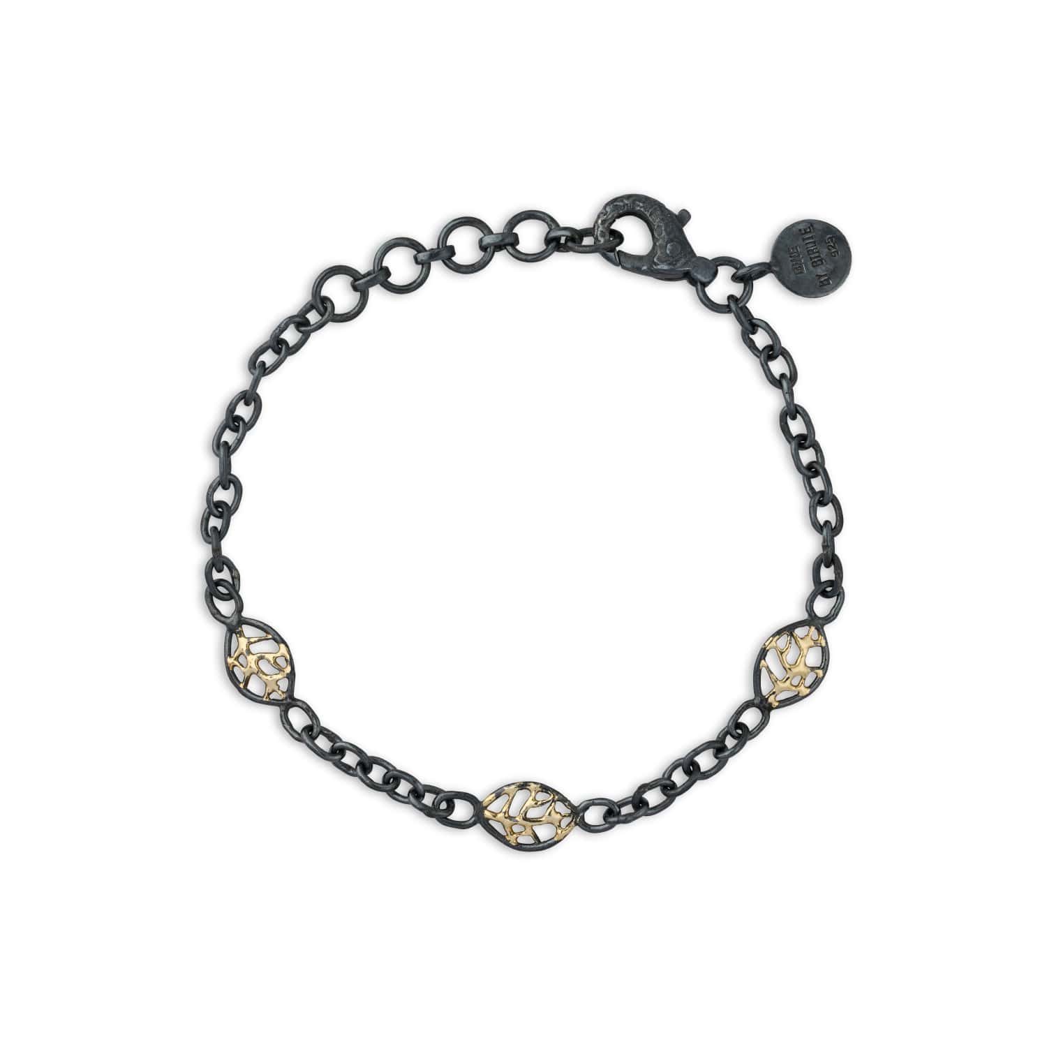 chain beech autumn 3 leaves armband