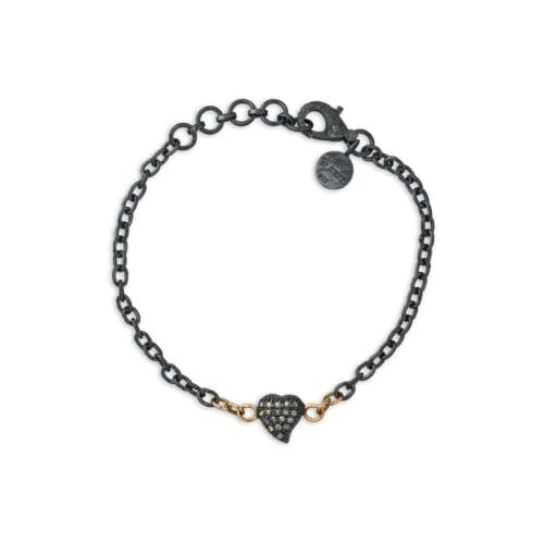 chain victoria hjärta pave armband