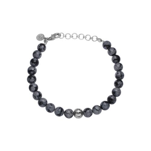 balder snowflake obsidian armband
