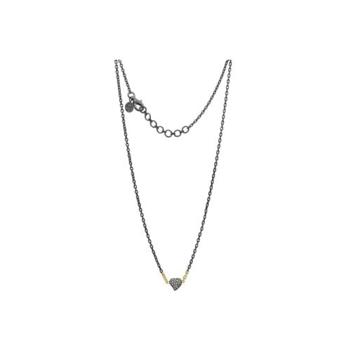 victoria hjärta pavé halsband