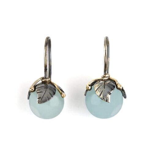 urban leaf drops aquamarine Örhängen
