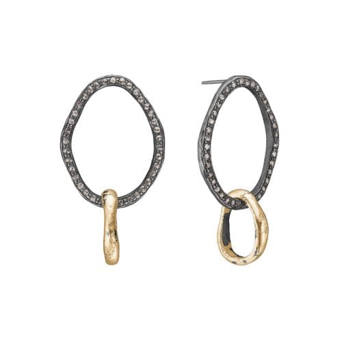 onassis pavé duo Örhängen