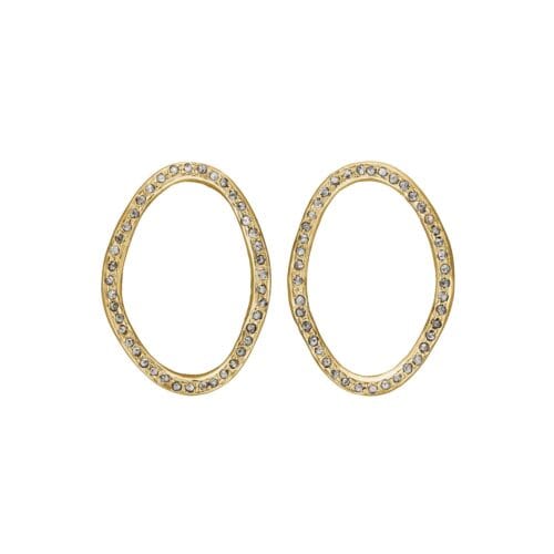 onassis oval gold pavé (32mm)
