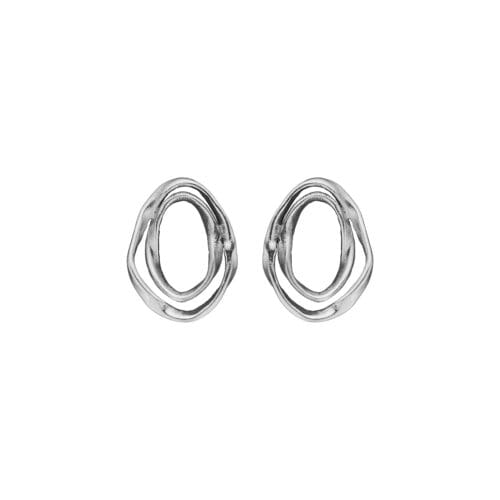 lotus oval duo (s) Örhängen