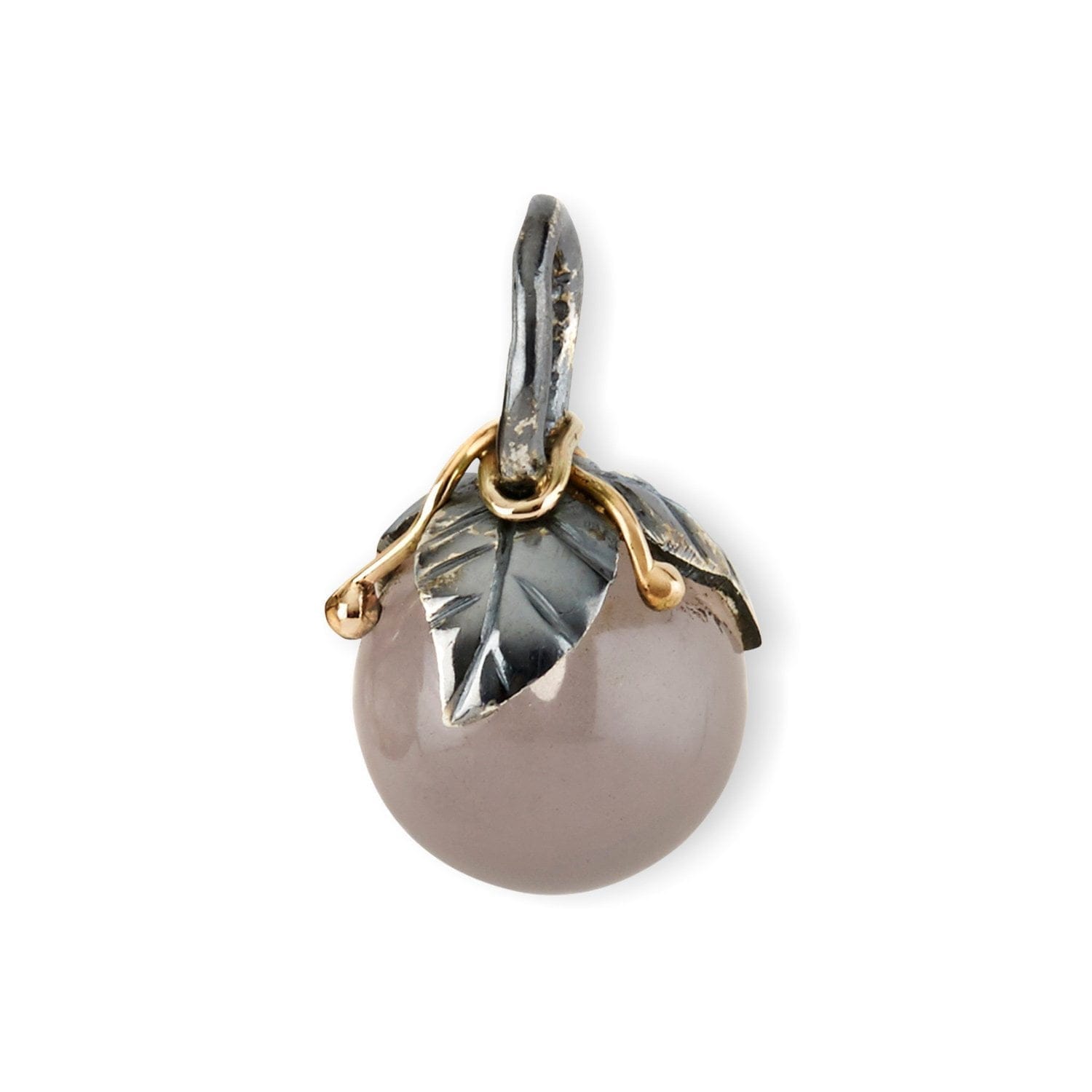 urban leaf drop rose quartz hängen (l)