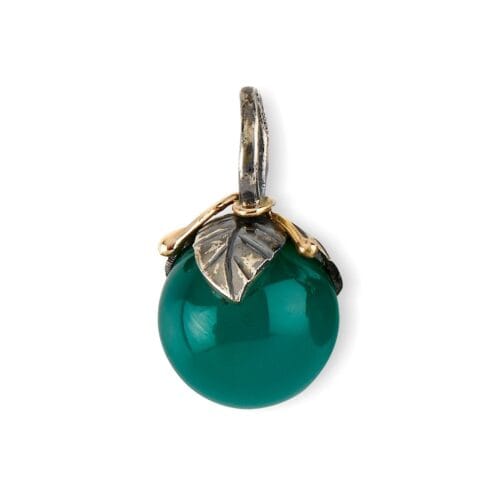 urban leaf drop green onyx hängen (l)