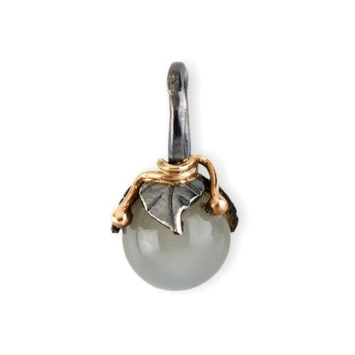 urban leaf drop grey moonstone hängen (s)