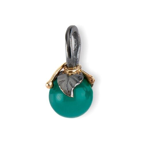 urban leaf drop green onyx hängen (s)