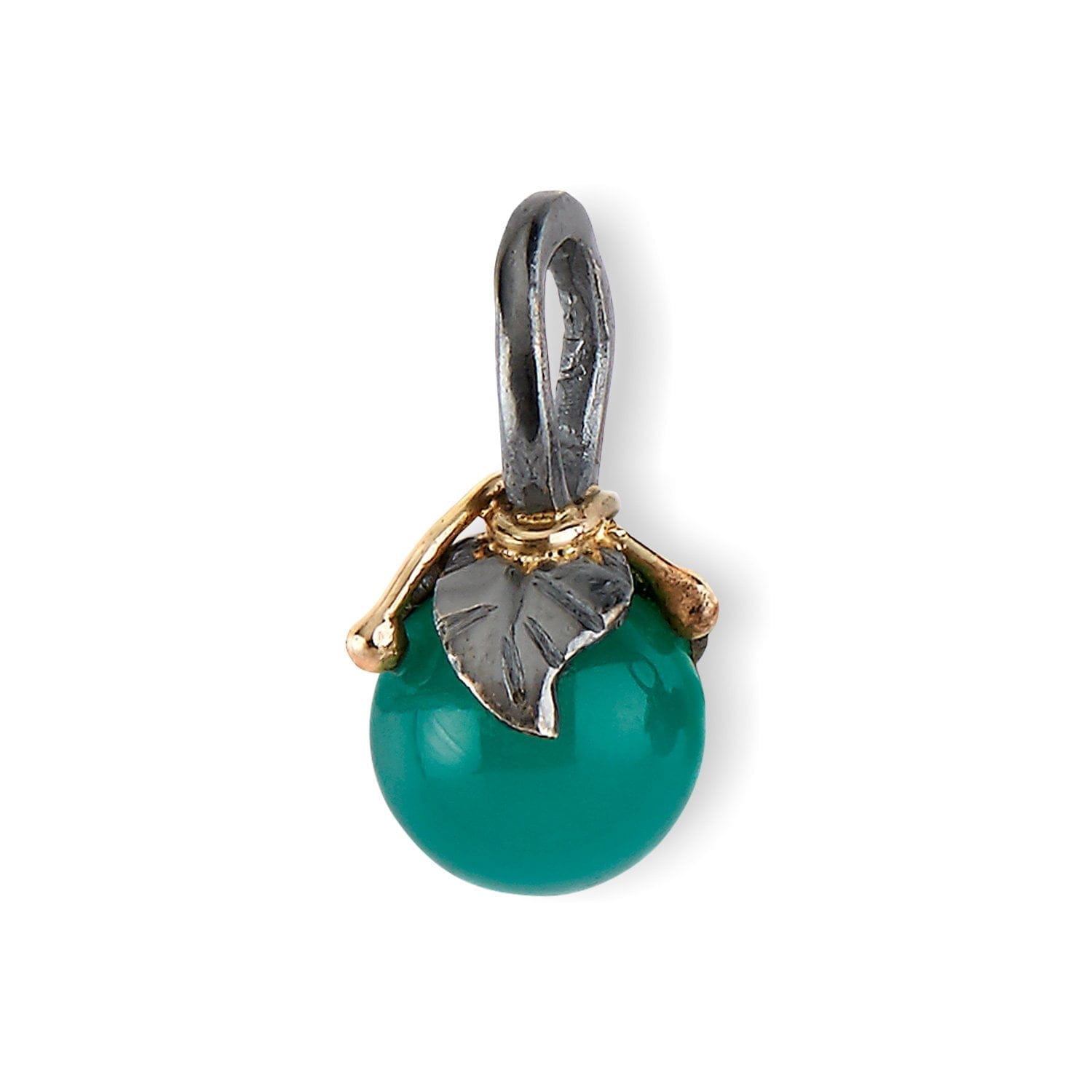 urban leaf drop green onyx hängen (s)