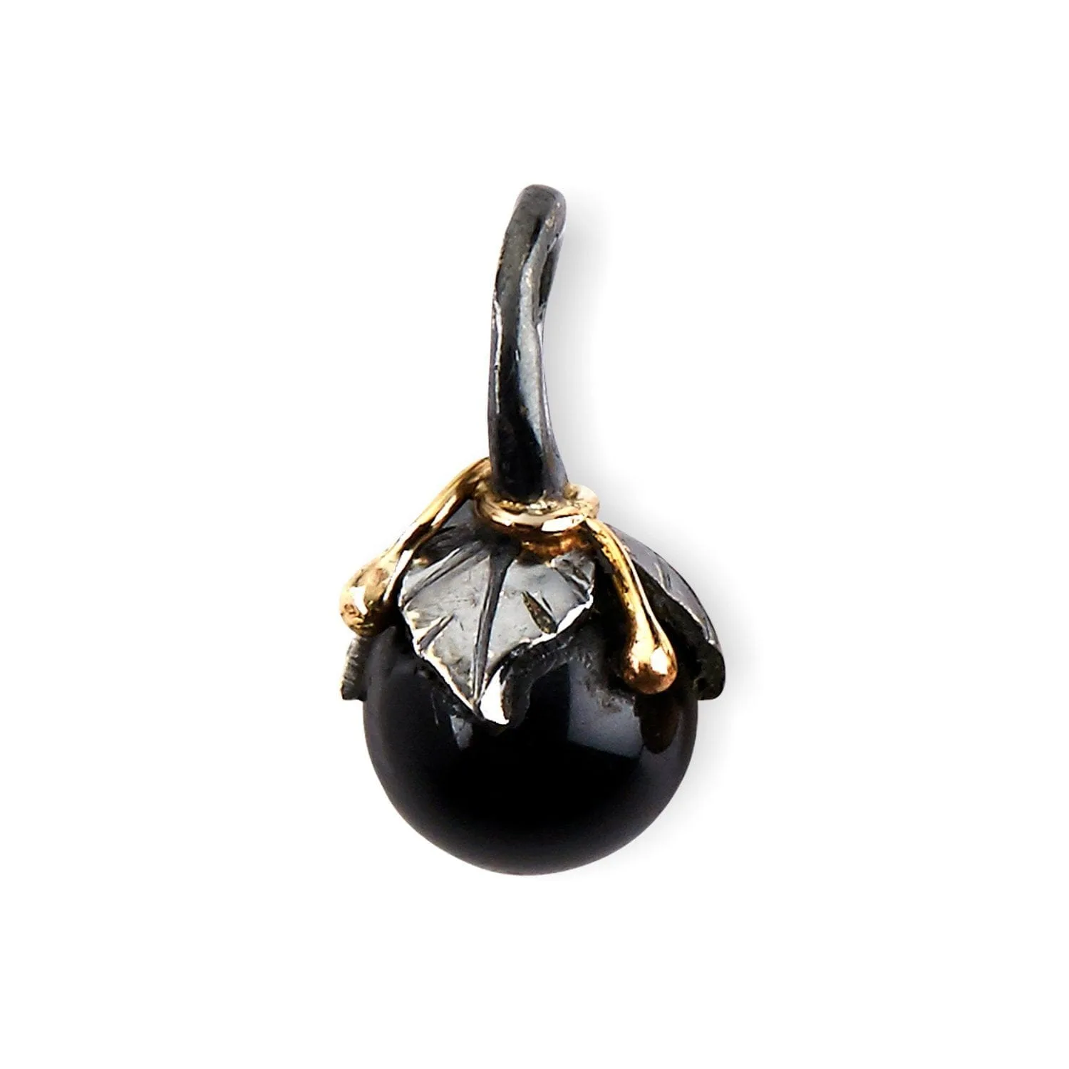 urban leaf drop black onyx hängen (s)
