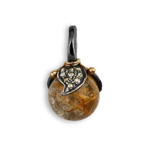 leaf drop pavé golden rutile hängen