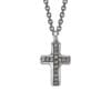 cross silver pavé hängen