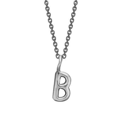 nordic silver bokstav hängen