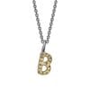 nordic golden pavé bokstav hängen