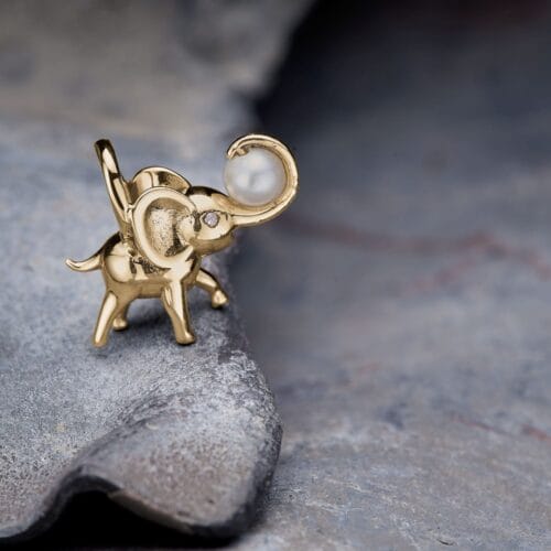 hannibal guld elefant hängen